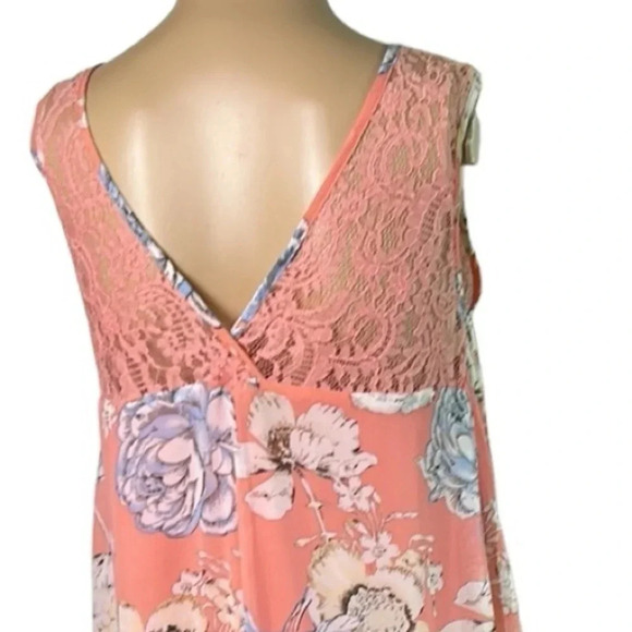 She  & Sky dress,silk,halter,plisse,lace,floral flounce,summer dress,boho,event - Picture 10 of 15